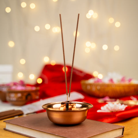 Image of Premium 3 Way Copper Puja Bowl Image of Premium 3 Way Copper Puja Bowl