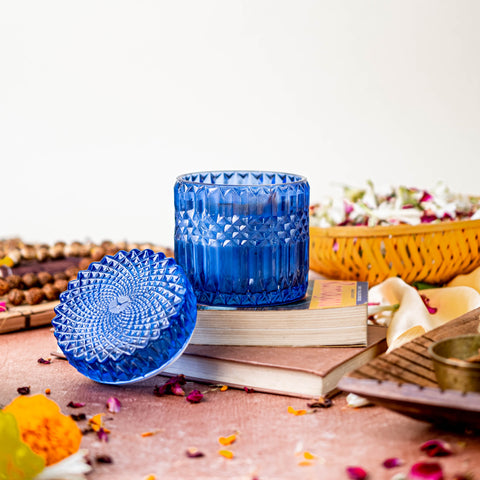 Aesthetic image of Ram Chandra scented candle jar by The House of Ram Aesthetic image of Ram Chandra scented candle jar by The House of Ram