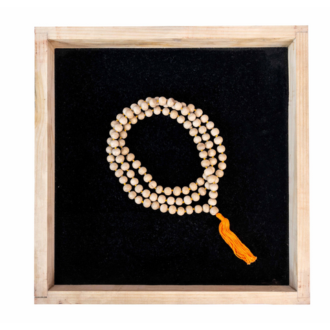 Picture of 108 bead Tulsi Jaap Mala by The House of Ram Picture of 108 bead Tulsi Jaap Mala by The House of Ram