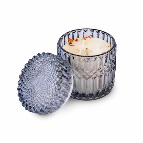 Picture of Laxman Premium Scented Candle Open Glass Jar on a white background Picture of Laxman Premium Scented Candle Open Glass Jar on a white background