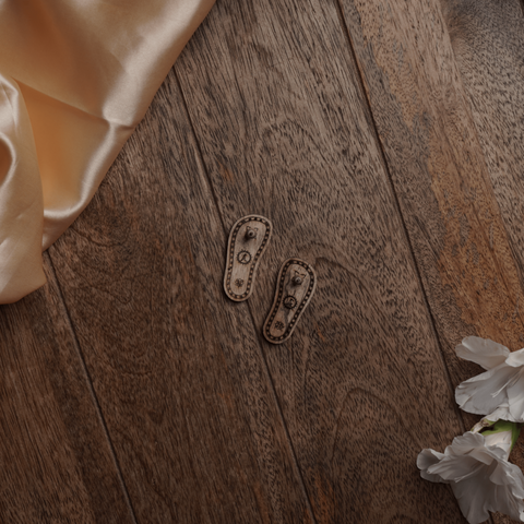 Picture of wooden paduka by the House of Ram Picture of wooden paduka by the House of Ram