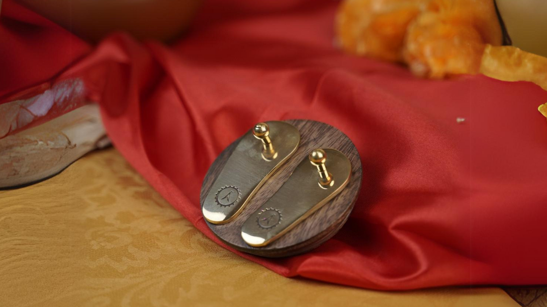 brass paduka